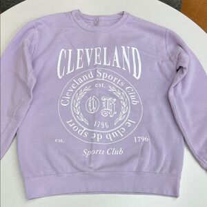 Emily Roggenburk Cleveland Sports Club crewneck sweatshirt lavender light purple